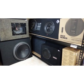 Various Subwoofers in Enclosure