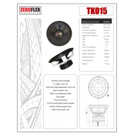 Zeroflex TKO-15 15’ Subwoofer