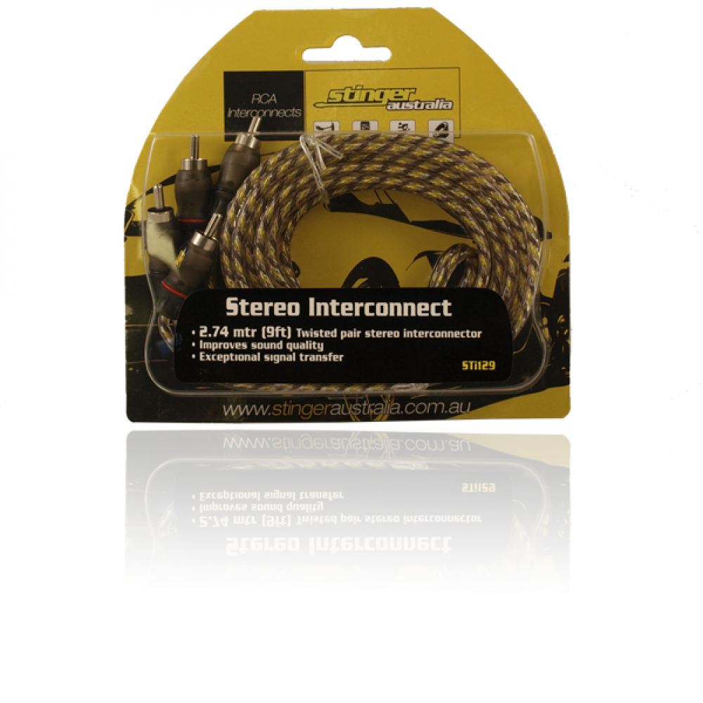 Stinger STI129 2.7M RCA Cables